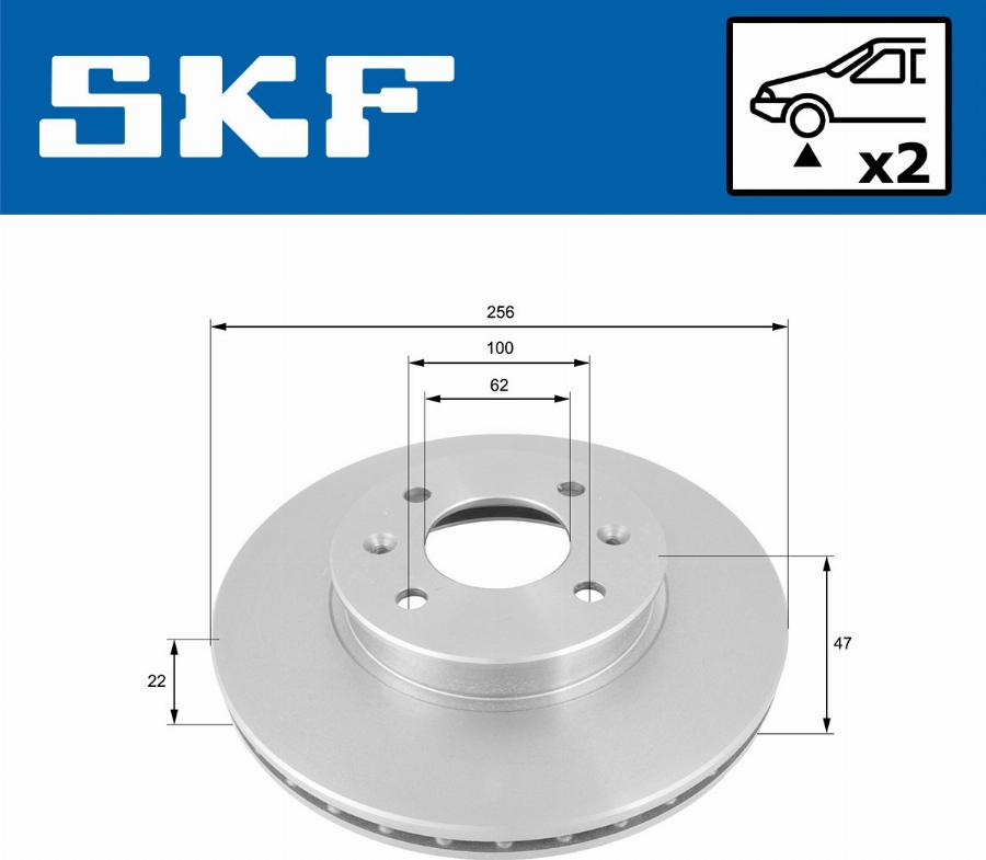 SKF VKBD 80212 V2 - Bremžu diski www.autospares.lv