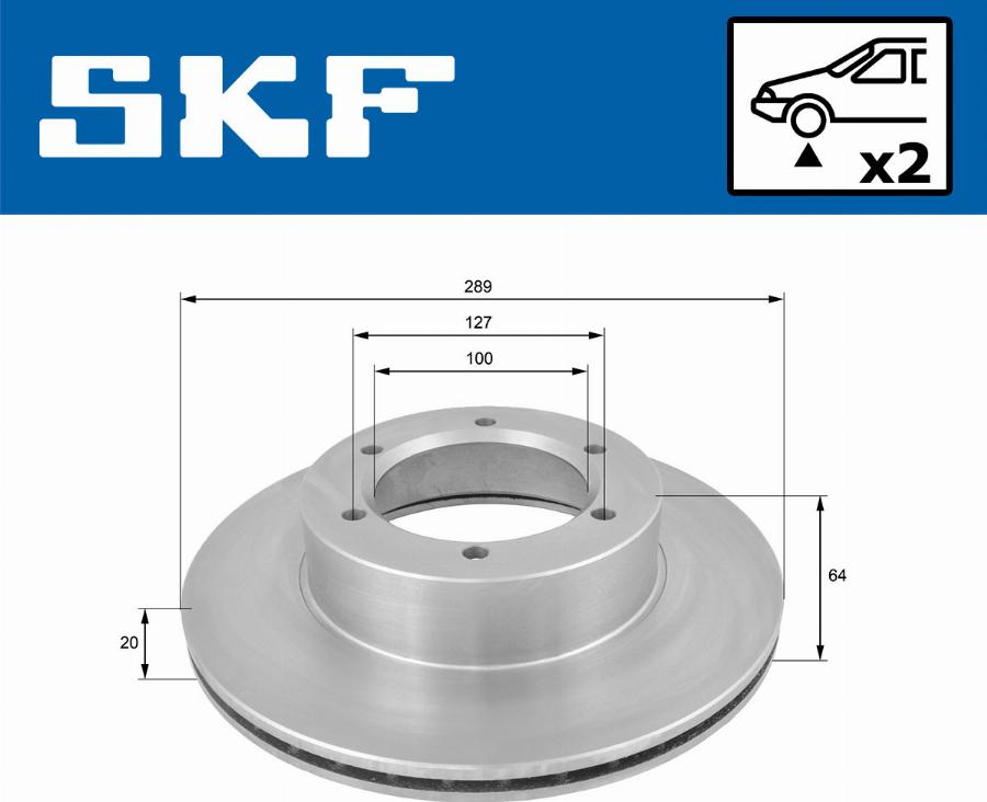 SKF VKBD 80718 V2 - Bremžu diski www.autospares.lv