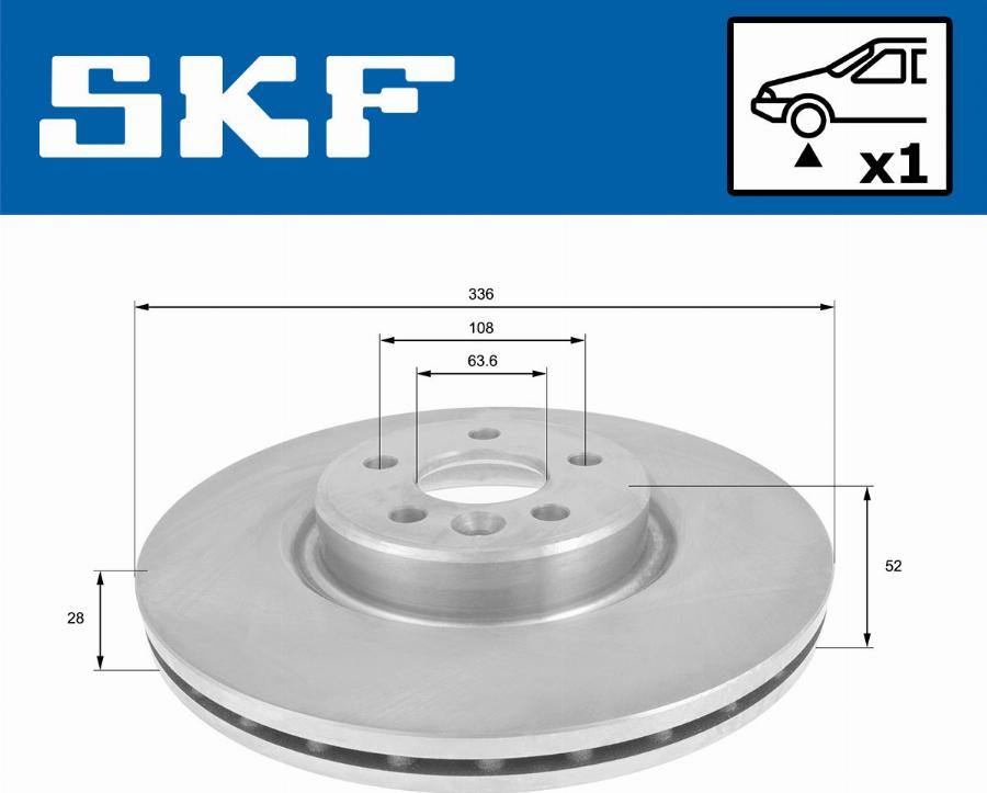 SKF VKBD 80786 V1 - Bremžu diski www.autospares.lv