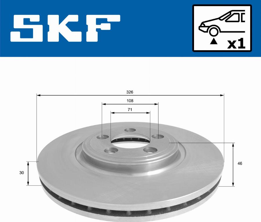 SKF VKBD 81093 V1 - Bremžu diski www.autospares.lv