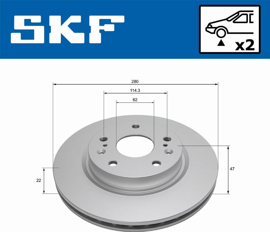 SKF VKBD 81141 V2 - Bremžu diski www.autospares.lv