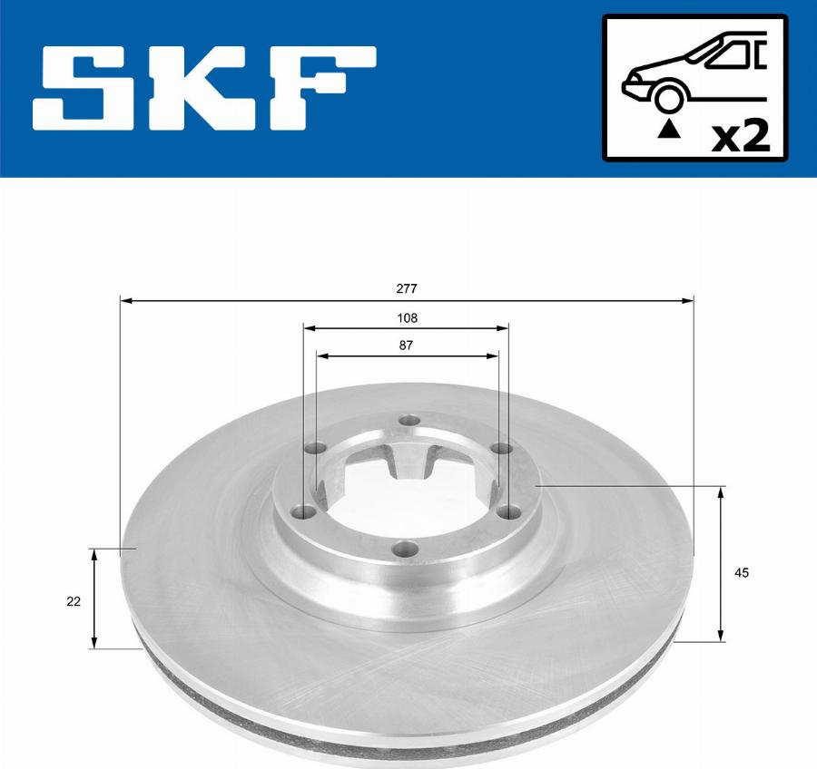 SKF VKBD 81126 V2 - Bremžu diski www.autospares.lv