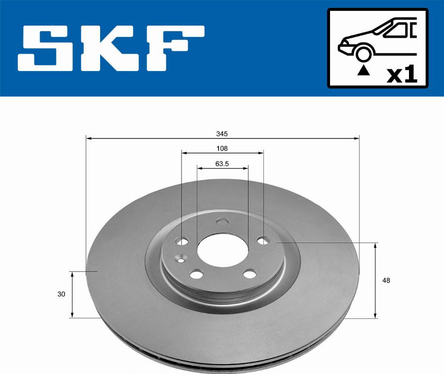 SKF VKBD 81327 V1 - Bremžu diski www.autospares.lv