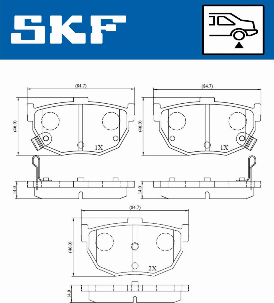 SKF VKBP 90483 A - Bremžu uzliku kompl., Disku bremzes www.autospares.lv