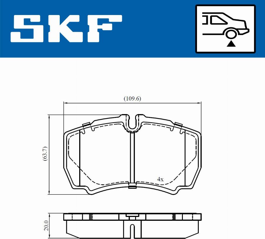 SKF VKBP 90649 - Bremžu uzliku kompl., Disku bremzes autospares.lv