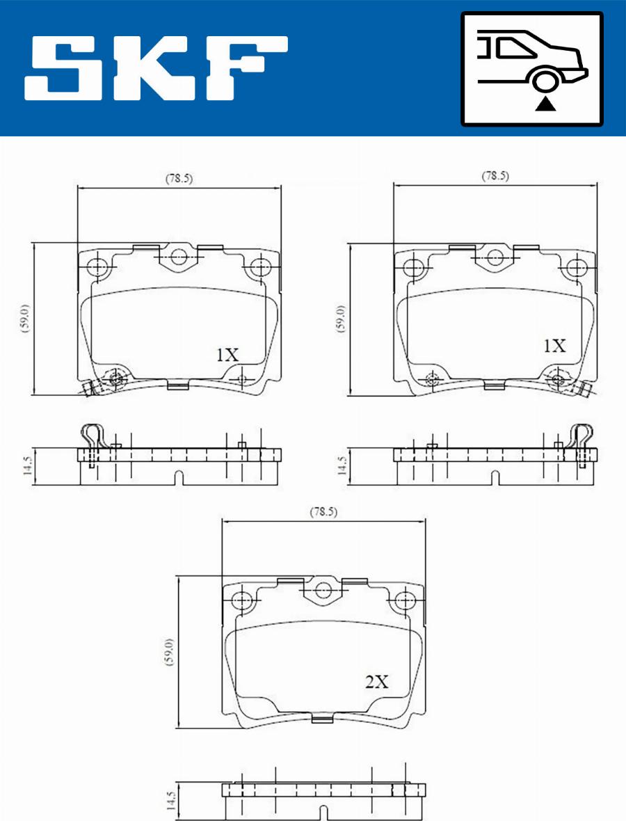 SKF VKBP 90640 A - Bremžu uzliku kompl., Disku bremzes autospares.lv