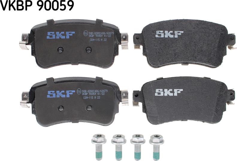 SKF VKBP 90059 - Bremžu uzliku kompl., Disku bremzes www.autospares.lv