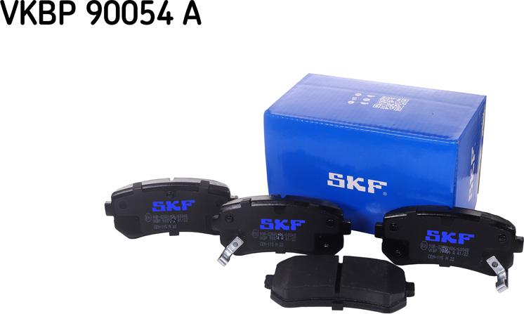 SKF VKBP 90054 A - Тормозные колодки, дисковые, комплект www.autospares.lv