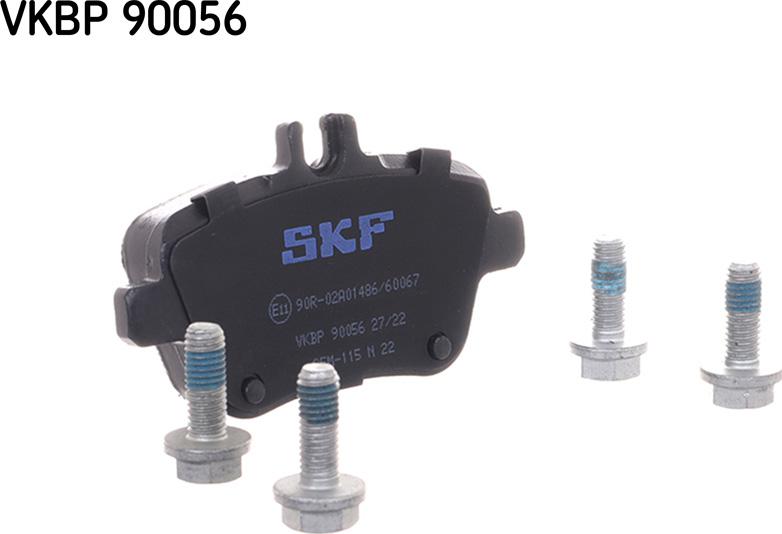 SKF VKBP 90056 - Bremžu uzliku kompl., Disku bremzes www.autospares.lv