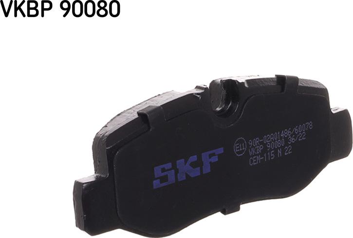 SKF VKBP 90080 - Bremžu uzliku kompl., Disku bremzes www.autospares.lv