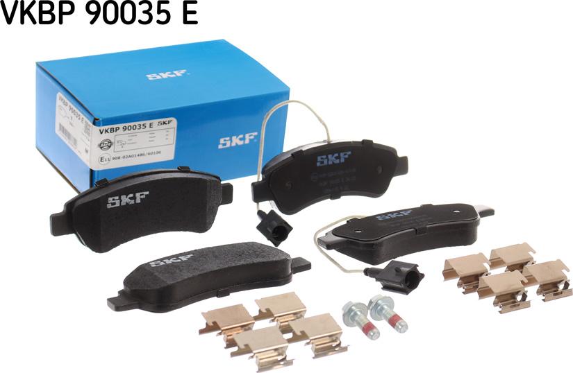 SKF VKBP 90035 E - Bremžu uzliku kompl., Disku bremzes www.autospares.lv