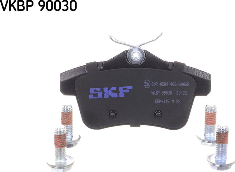 SKF VKBP 90030 - Bremžu uzliku kompl., Disku bremzes www.autospares.lv