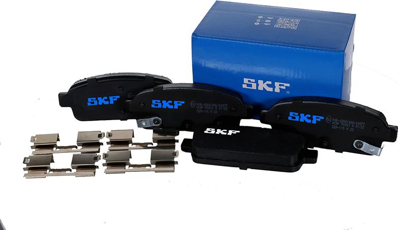 SKF VKBP 90033 A - Brake Pad Set, disc brake www.autospares.lv