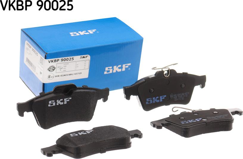 SKF VKBP 90025 - Bremžu uzliku kompl., Disku bremzes www.autospares.lv