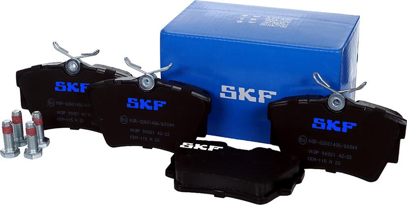 SKF VKBP 90021 - Тормозные колодки, дисковые, комплект www.autospares.lv