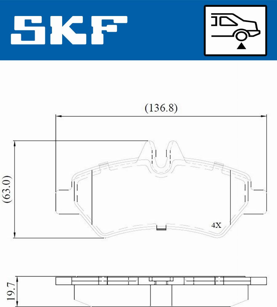 SKF VKBP 90071 E - Bremžu uzliku kompl., Disku bremzes www.autospares.lv