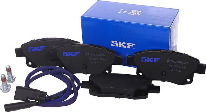 SKF VKBP 90077 E - Bremžu uzliku kompl., Disku bremzes www.autospares.lv