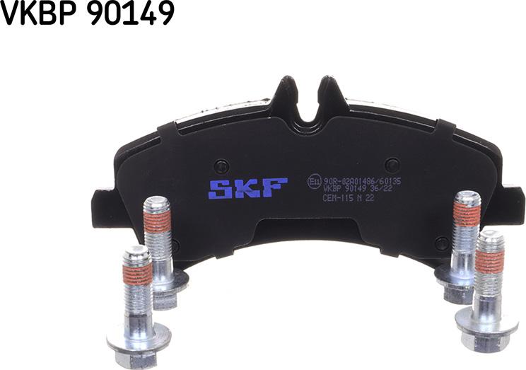 SKF VKBP 90149 - Bremžu uzliku kompl., Disku bremzes www.autospares.lv