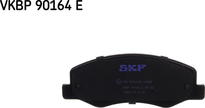 SKF VKBP 90164 E - Bremžu uzliku kompl., Disku bremzes autospares.lv