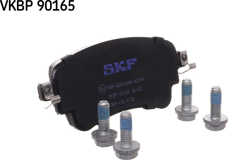 SKF VKBP 90165 - Bremžu uzliku kompl., Disku bremzes www.autospares.lv