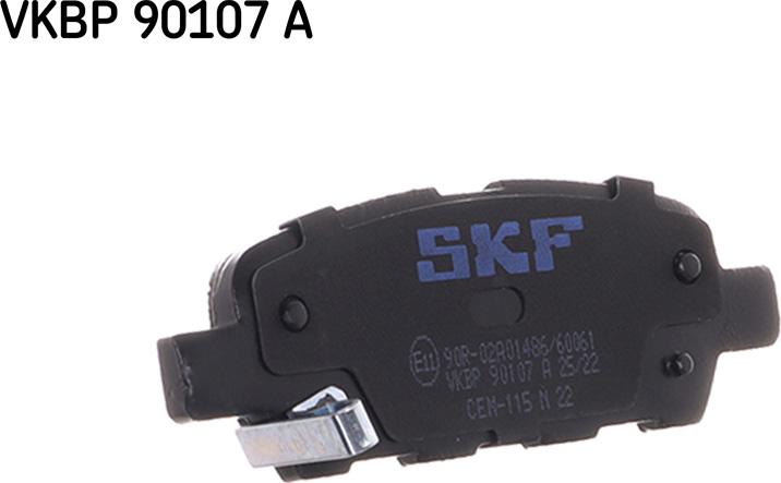 SKF VKBP 90107 A - Тормозные колодки, дисковые, комплект www.autospares.lv