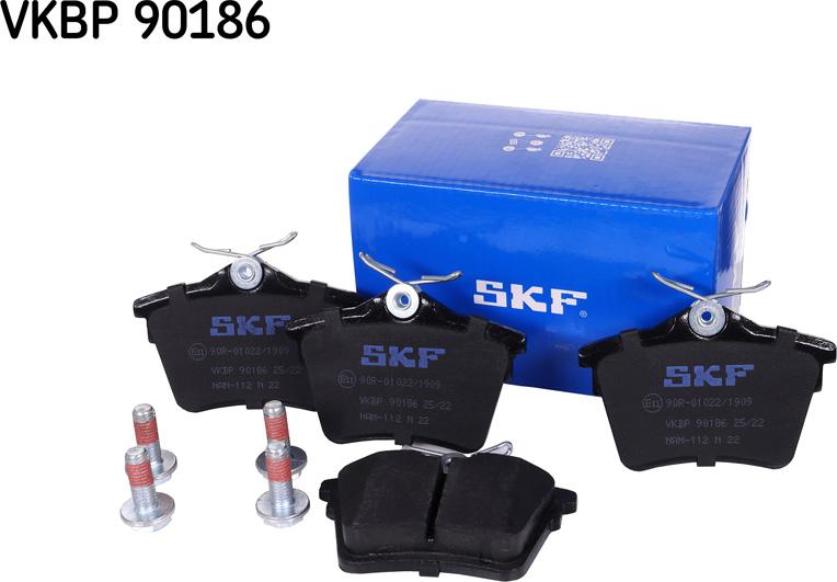 SKF VKBP 90186 - Brake Pad Set, disc brake www.autospares.lv