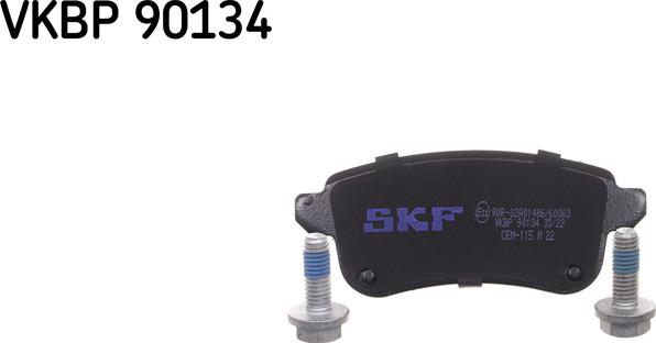 SKF VKBP 90134 - Bremžu uzliku kompl., Disku bremzes autospares.lv