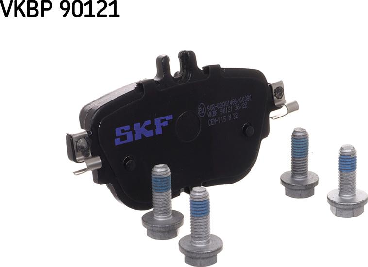 SKF VKBP 90121 - Bremžu uzliku kompl., Disku bremzes www.autospares.lv