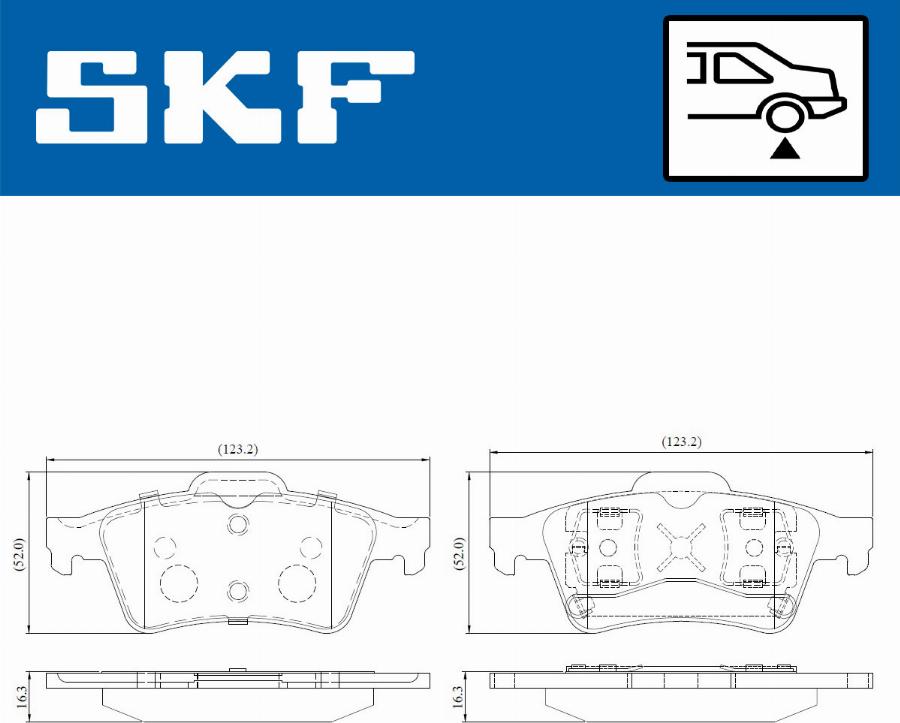 SKF VKBP 90178 - Bremžu uzliku kompl., Disku bremzes www.autospares.lv