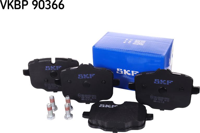 SKF VKBP 90366 - Bremžu uzliku kompl., Disku bremzes autospares.lv