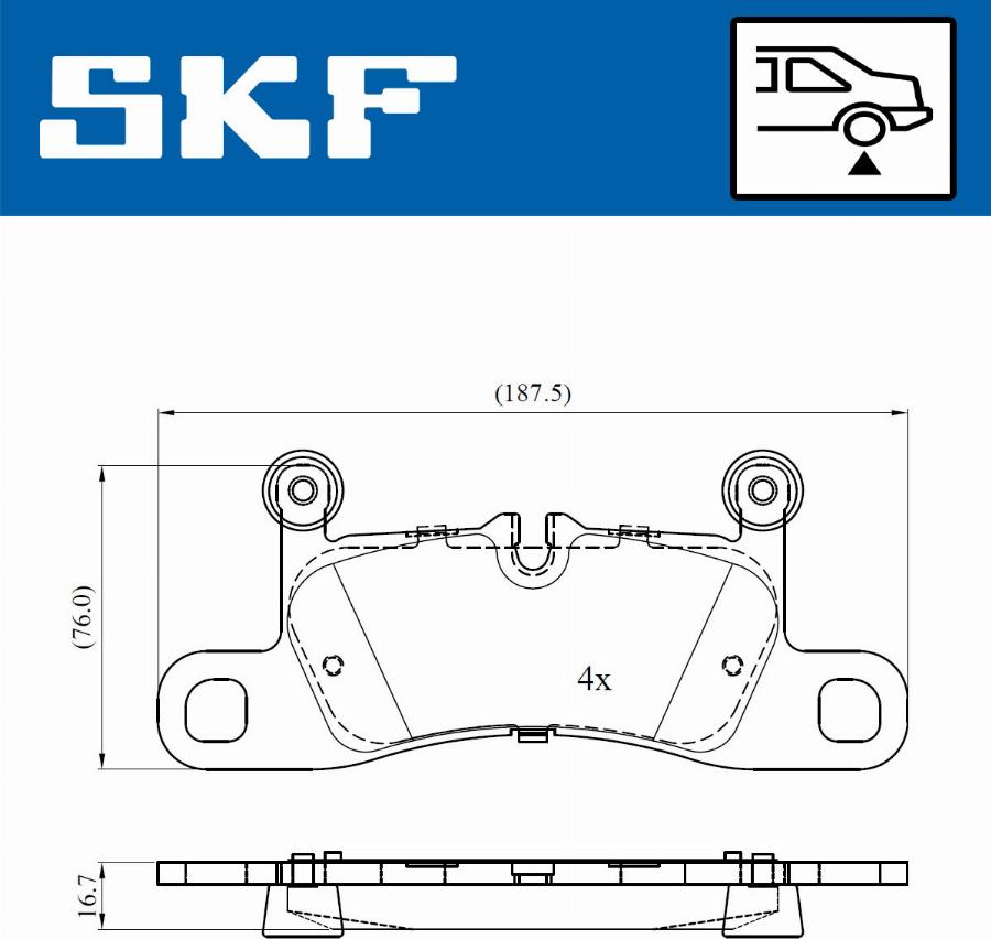 SKF VKBP 90297 - Bremžu uzliku kompl., Disku bremzes www.autospares.lv