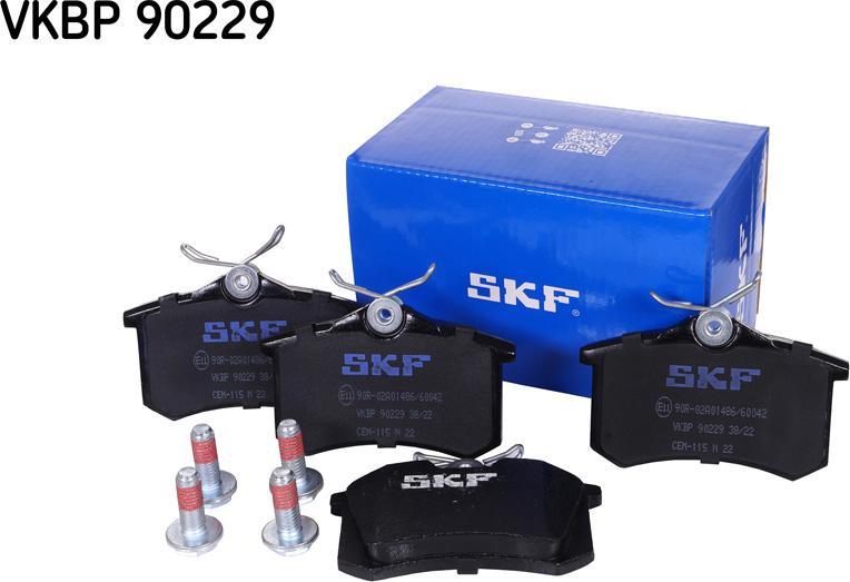 SKF VKBP 90229 - Тормозные колодки, дисковые, комплект www.autospares.lv