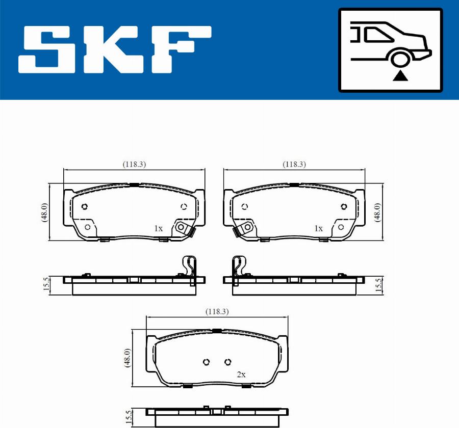 SKF VKBP 91082 A - Bremžu uzliku kompl., Disku bremzes autospares.lv