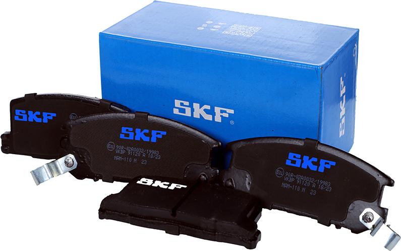 SKF VKBP 91120 A - Тормозные колодки, дисковые, комплект www.autospares.lv