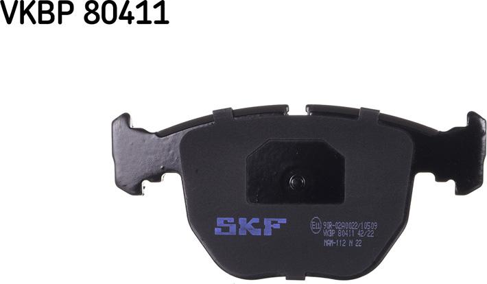 SKF VKBP 80411 - Bremžu uzliku kompl., Disku bremzes www.autospares.lv