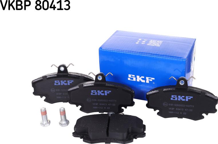 SKF VKBP 80413 - Brake Pad Set, disc brake www.autospares.lv