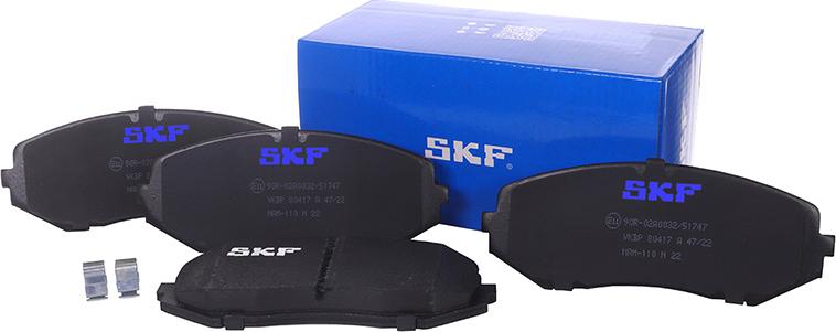 SKF VKBP 80417 A - Bremžu uzliku kompl., Disku bremzes www.autospares.lv