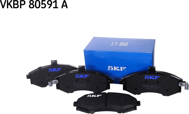 SKF VKBP 80591 A - Bremžu uzliku kompl., Disku bremzes autospares.lv