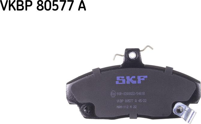 SKF VKBP 80577 A - Bremžu uzliku kompl., Disku bremzes www.autospares.lv