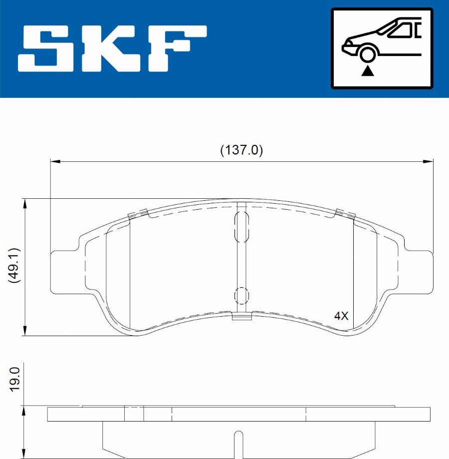 SKF VKBP 80648 - Bremžu uzliku kompl., Disku bremzes autospares.lv