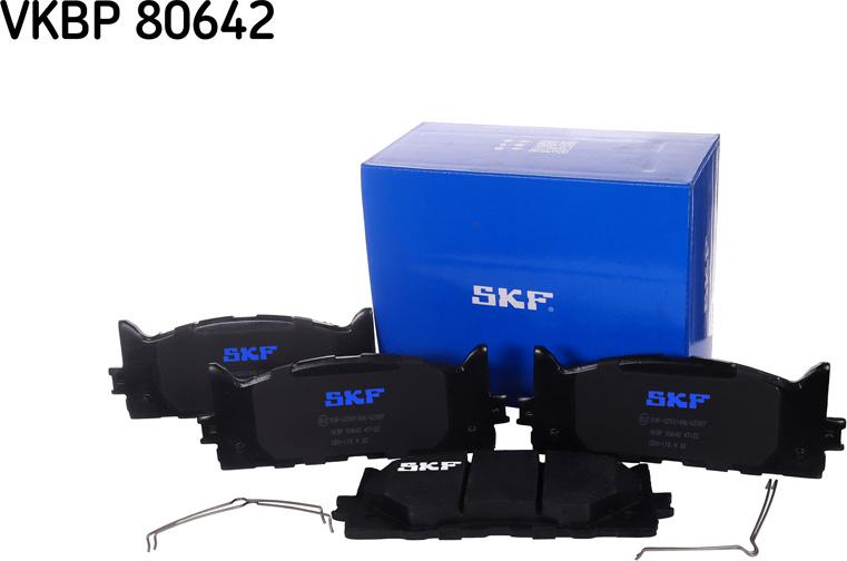 SKF VKBP 80642 - Bremžu uzliku kompl., Disku bremzes autospares.lv