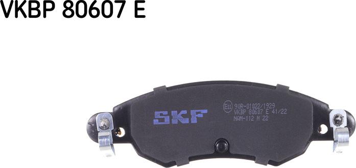 SKF VKBP 80607 E - Bremžu uzliku kompl., Disku bremzes www.autospares.lv