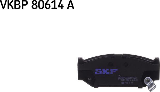 SKF VKBP 80614 A - Bremžu uzliku kompl., Disku bremzes autospares.lv