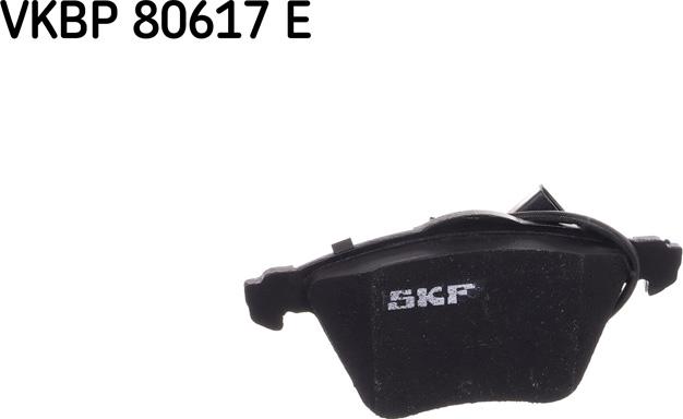 SKF VKBP 80617 E - Bremžu uzliku kompl., Disku bremzes www.autospares.lv