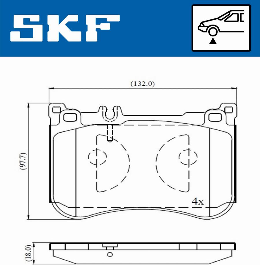 SKF VKBP 80631 - Bremžu uzliku kompl., Disku bremzes www.autospares.lv