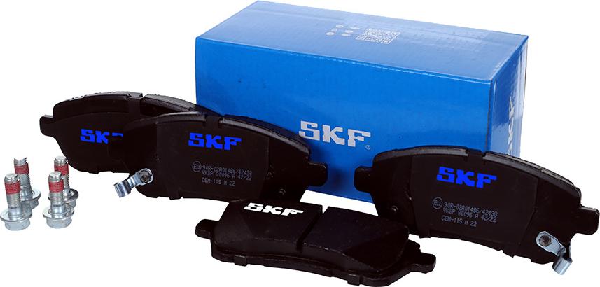 SKF VKBP 80096 A - Bremžu uzliku kompl., Disku bremzes www.autospares.lv