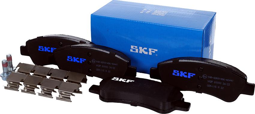 SKF VKBP 80040 - Bremžu uzliku kompl., Disku bremzes autospares.lv