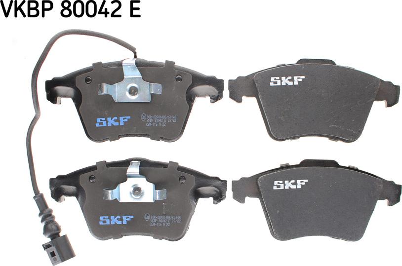 SKF VKBP 80042 E - Bremžu uzliku kompl., Disku bremzes autospares.lv