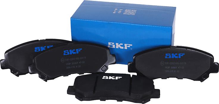 SKF VKBP 80069 - Brake Pad Set, disc brake www.autospares.lv