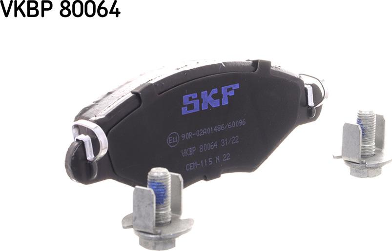 SKF VKBP 80064 - Тормозные колодки, дисковые, комплект www.autospares.lv